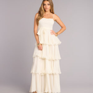 Love in Layers Ruffle Chiffon Maxi Dress