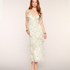 Windsor Love Letters Ruffle Maxi Dress