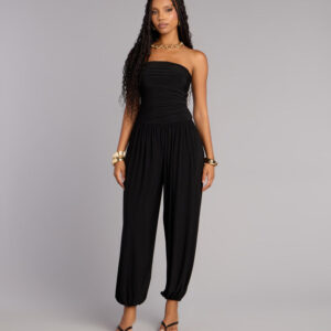 Low Effort Luxe Strapless Jumpsuit