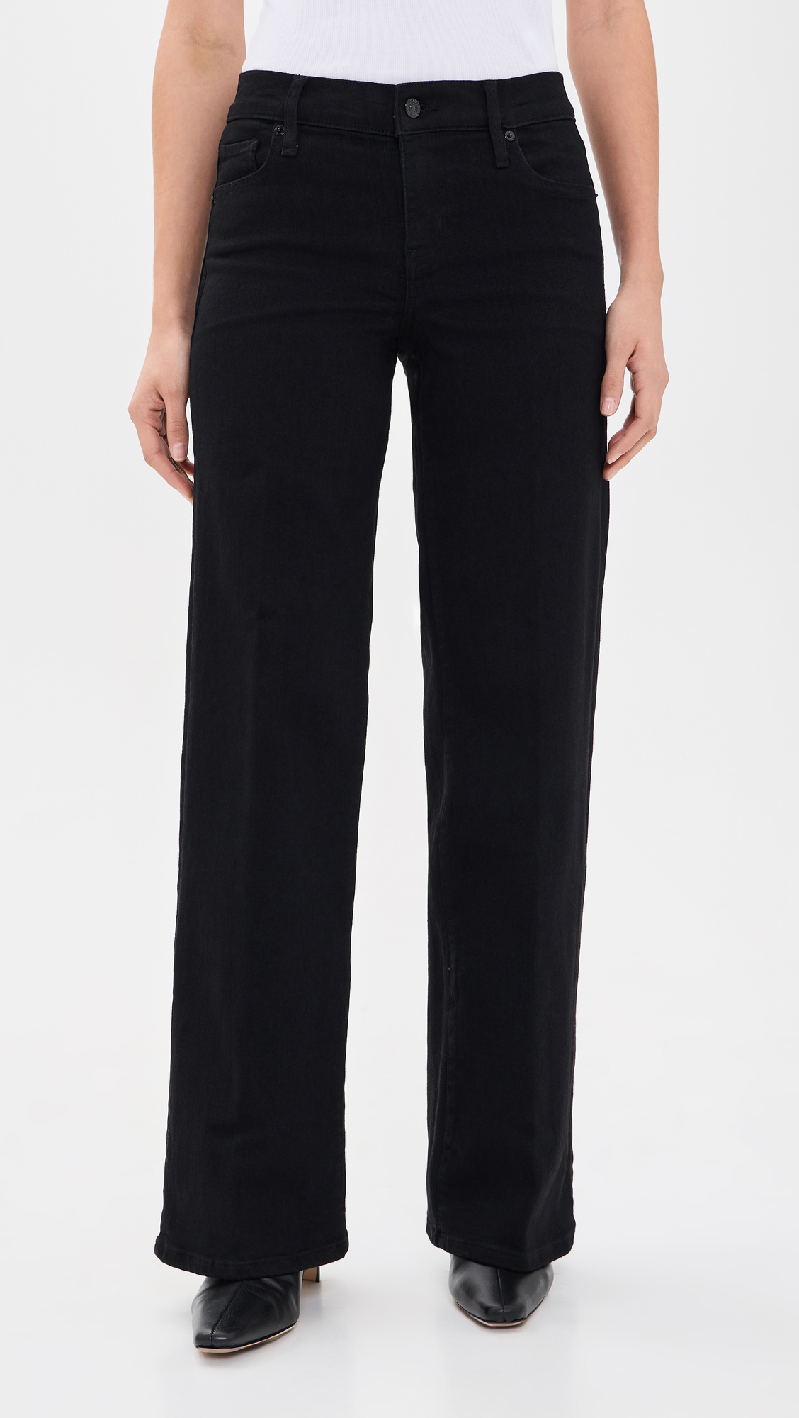 FRAME Low Rise Le Slim Palazzo Jeans