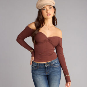 Windsor Lowkey Allure Knit Off-The-Shoulder Top Lowkey Allure Knit Off-The-Shoulder Top