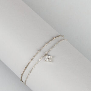 Windsor Lucky Layers Rhinestone Clover Anklet Lucky Layers Rhinestone Clover Anklet