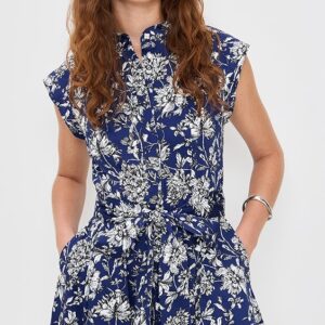 Lucy Cuffed Cap Sleeve Mini Shirt Dress