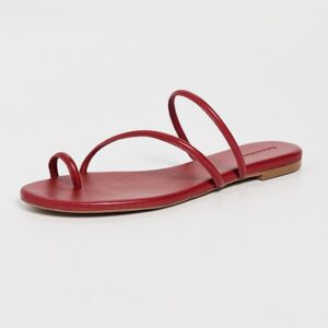 Reformation Ludo Toe Ring Strappy Flat Sandals