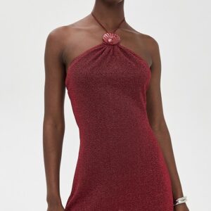 Oseree Lumiere Shell Necklace Dress