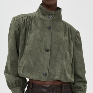 Luminous Faux Suede Jacket