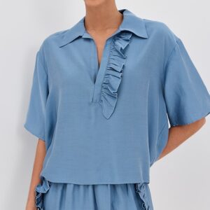 Luna Frill Short Sleeve Shirt