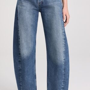 Luna High Rise Curved Taper Jeans