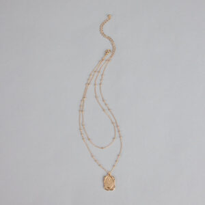 Luxe Layered Rose Pendant Necklace
