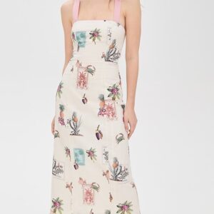 Lyra Tie Back Midi Dress