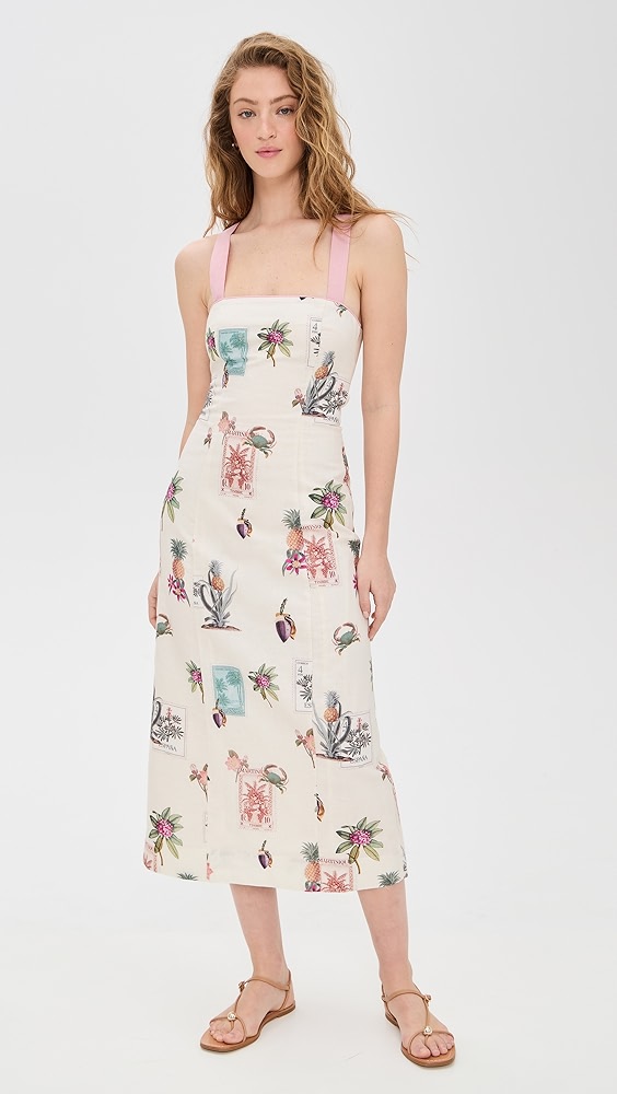 Kivari Lyra Tie Back Midi Dress