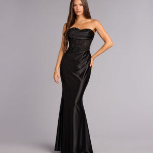 Mackenzie Satin Corset Mermaid Formal Dress
