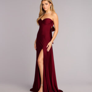 Windsor Madeline Strapless Tie-Back A-Line Dress Madeline Strapless Tie-Back A-Line Dress