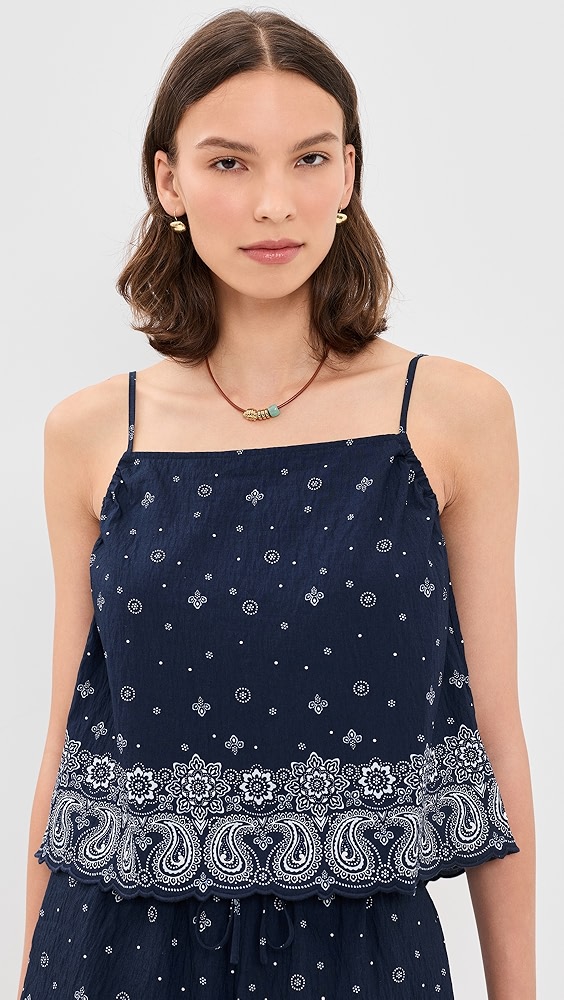 Madewell Madewell x Shopbop Marel Top In Linen Rayon