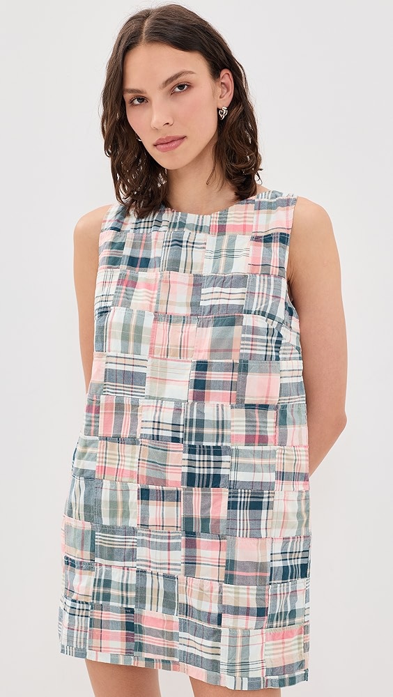 Marea Madras Patchwork Shift Dress