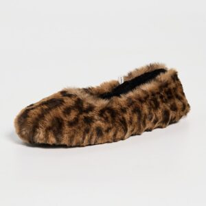 Apparis Magda Leopard Flat Slippers