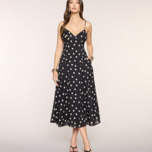 Windsor Maggie Polka Dot Midi Formal Dress Maggie Polka Dot Midi Formal Dress