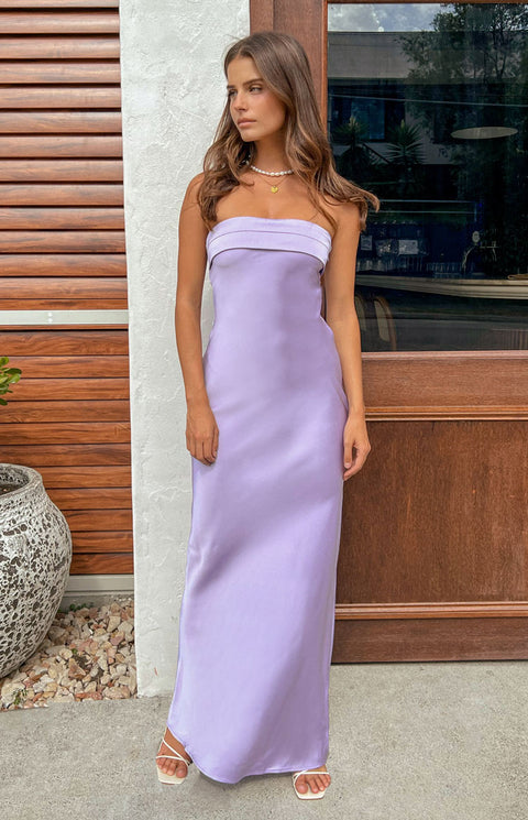 BB Exclusive Maiah Lilac Maxi Dress