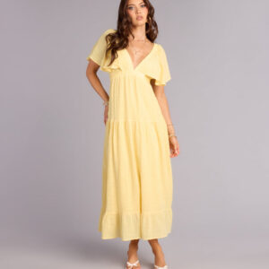 Windsor Major Fling Flutter Sleeve Maxi Dress Major Fling Flutter Sleeve Maxi Dress