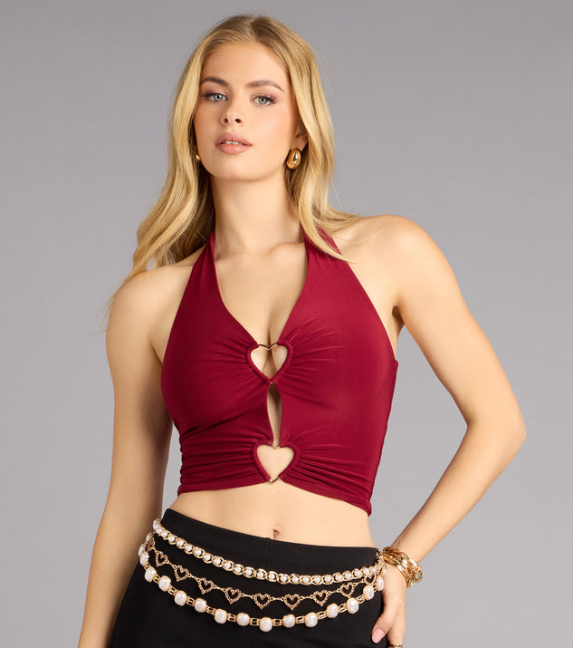 Windsor Major Heartbreaker Cutout Halter Top