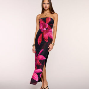 Windsor Make Them Stare Mesh Slit Maxi Dress Make Them Stare Mesh Slit Maxi Dress