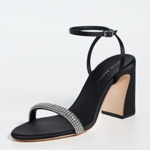 Malia Curved Heel Simple Sandals with Ankle Wrap