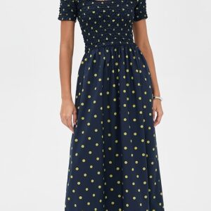 Malinda Super Smocked Midi Dress