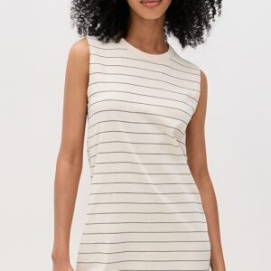 Leset Margo Stripe Sleeveless Mini Dress