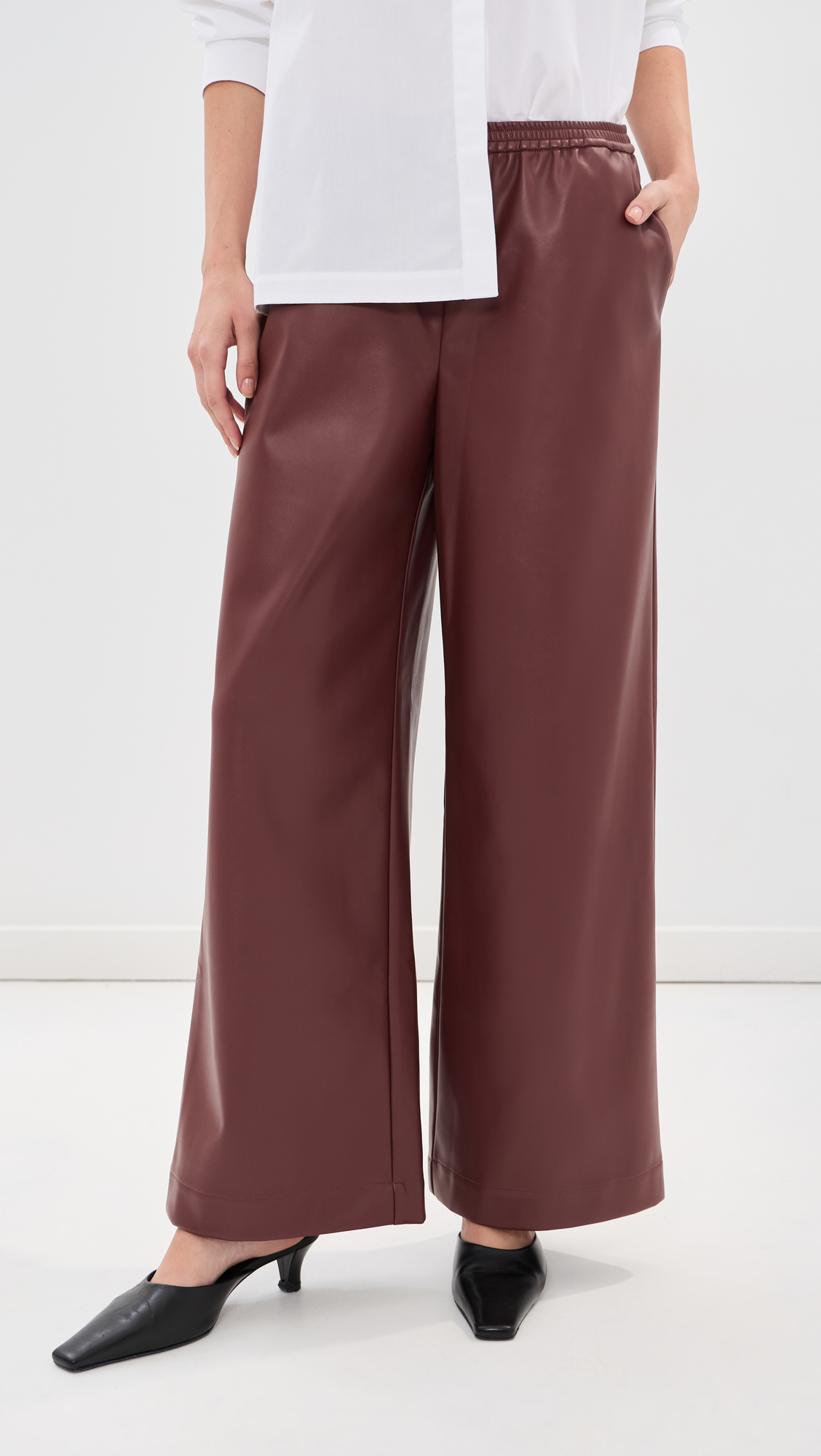 LE BOP Margot Faux Leather Pants