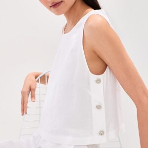 LE BOP Margot Linen Blouse