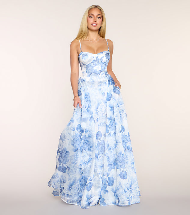 Windsor Marielle Floral A-Line Formal Dress