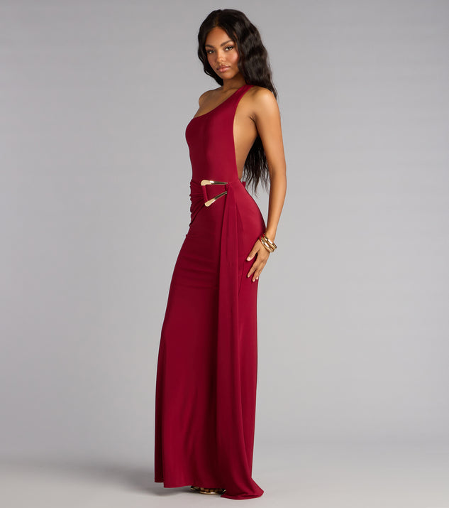 Windsor Marina One-Shoulder Mermaid Formal Dress