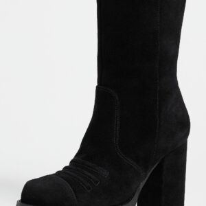 Cinq à Sept Marley Suede Lug Sole Platform Boots
