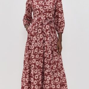 Martina Dress In Briar Rosewood
