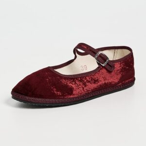 ViBi VENEZiA Mary Jane Satin Velvet Flats