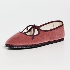 ViBi VENEZiA Mary Jane Velvet Brigitte Flats