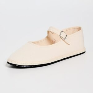 Mary Janes Ecru Flats