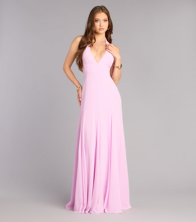 Windsor Maryanna Halter A-Line Formal Dress