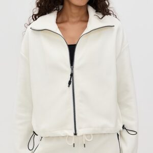 James Perse Matte Scuba Full Zip Jacket