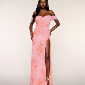 Windsor McKenzie Floral Slit A-Line Formal Dress McKenzie Floral Slit A-Line Formal Dress