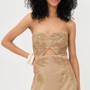 AMUR Meah Raffia Mini Dress