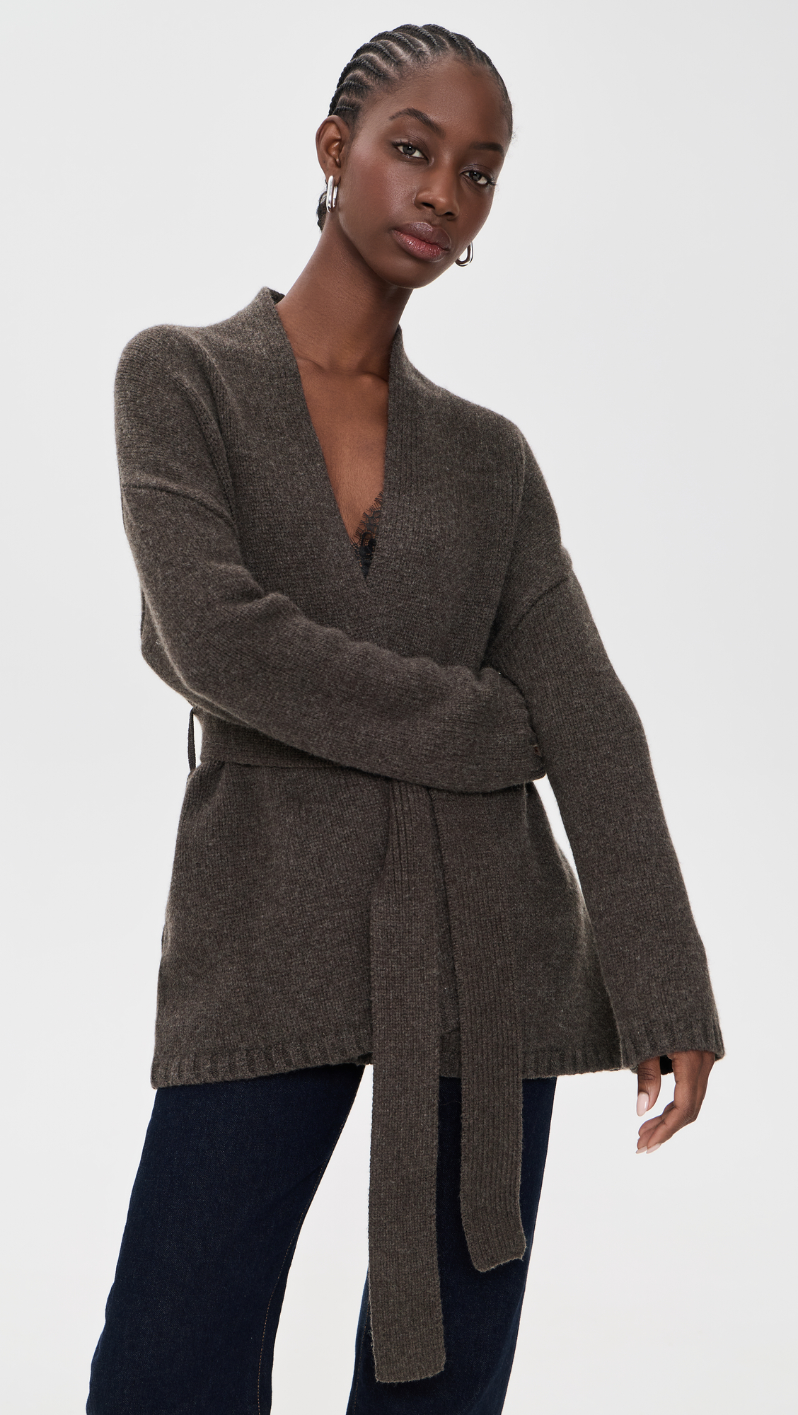 Reformation Meg Wrap Sweater Coat