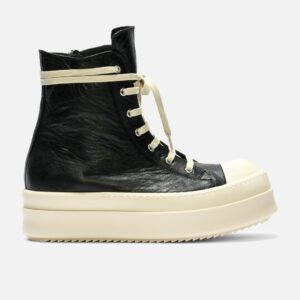 Rick Owens Mega Bumper Sneaks in Tumbled Lamb Leather Mega Bumper Sneaks in Tumbled Lamb Leather
