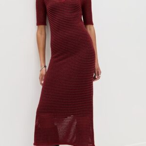 Proenza Schouler White Label Meline Dress in Cashmere Silk Stripe