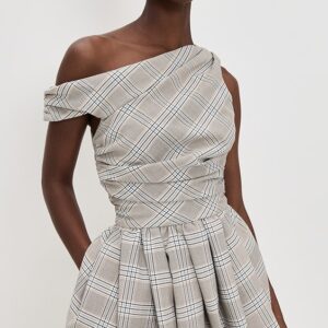 Melissa Draped Bubble Mini Dress
