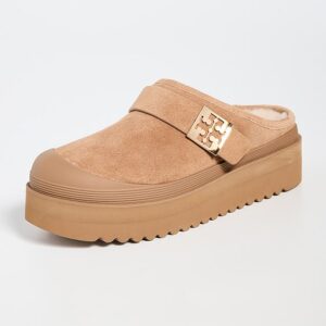 Mellow Shearling Platform Mules