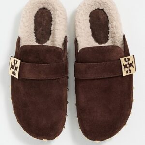 Tory Burch Mellow Stud Shearling Mules