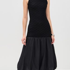 Melody Lace Poplin Maxi Dress