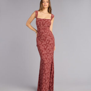 Windsor Meryl Jacquard Mermaid Formal Dress Meryl Jacquard Mermaid Formal Dress