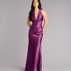 Windsor Meryl Satin Open Back Mermaid Formal Dress Meryl Satin Open Back Mermaid Formal Dress